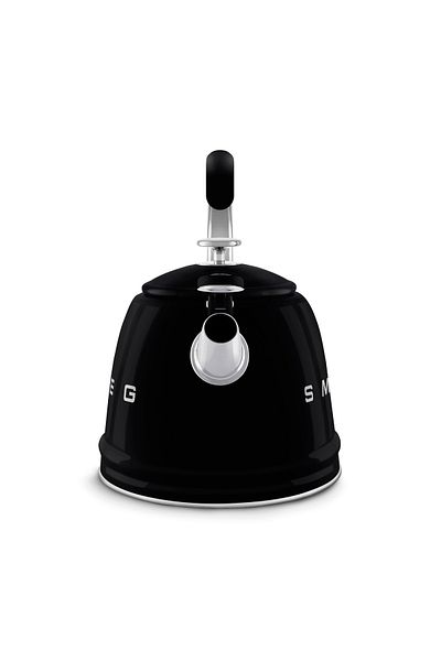 SMEG 50's Style Stovetop Whistling kettle Black