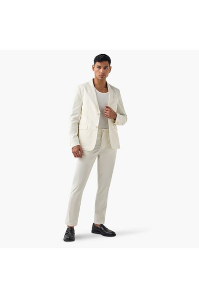 Iconic Iconic Regular Fit Pants with Flexi Waist and Pockets
