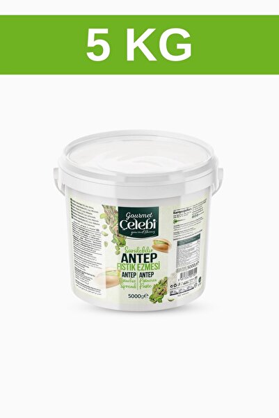 gourmet çelebi Antep fıstık ezmesi 5000 gr.