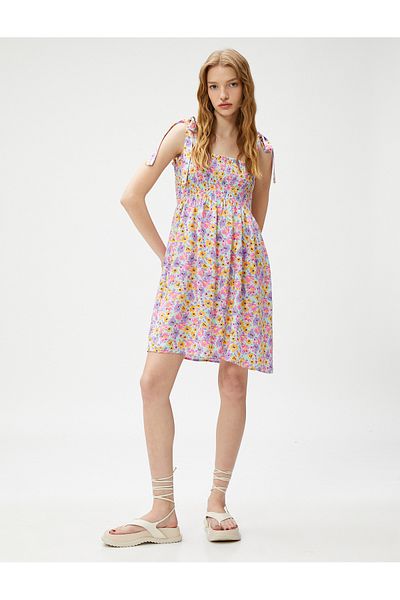 Koton Rochie mini-florală din viscoză suspendată