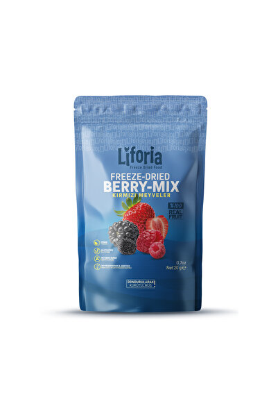 Liforia مزيج التوت المجفف بالتجميد - الفواكه المجففة بالتجميد - الفواكه المجففة بالتجميد 20 جرام