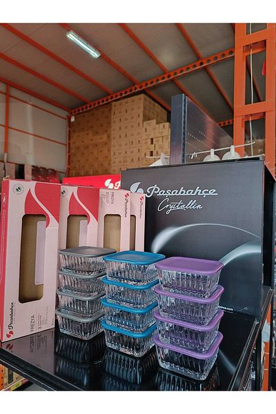 Paşabahçe 3 Colorful 950126 -12 Freesia Storage Container