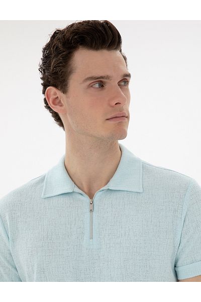 Pierre Cardin Tricou slim fit verde apă 50302586-VR048