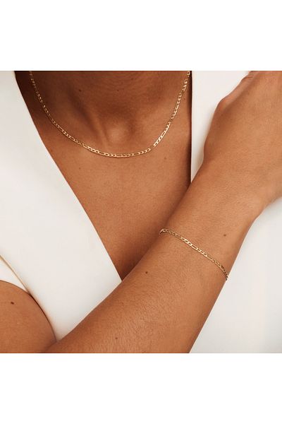 Isabel Bernard Cadeau D'isabel 14 Karat | Gold Halskette Und Armband Geschenksets Ib90094