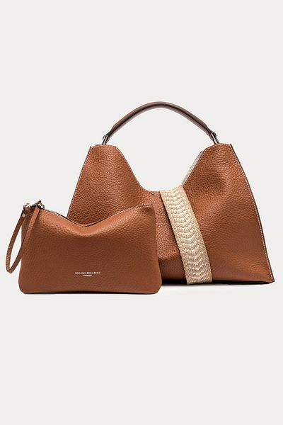 GIANNI CHIARINI Aurora Leather Shoulder Bag