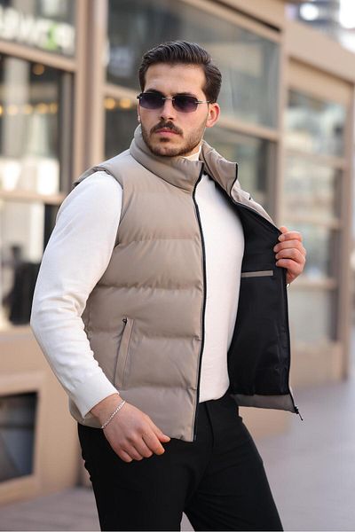ByTrend Δερμάτινο γιλέκο από άνθρακα PLDP 2959-1_60270-1