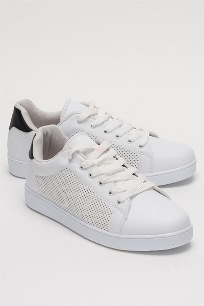 Liger Pantofi sport de damă ALB - NEGRU