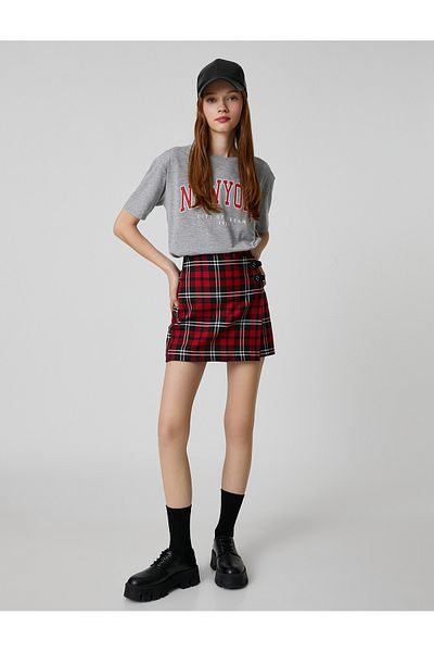 Koton New York T-Shirt Printed Short Sleeve Crew Neck