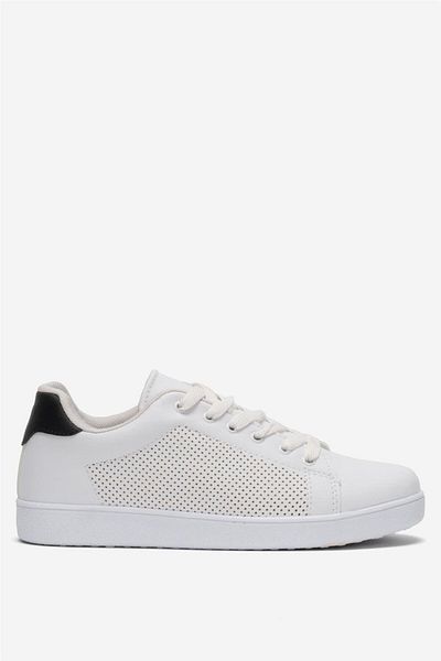 Liger Pantofi sport de damă ALB - NEGRU
