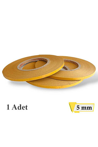 deri hobi Çift Taraflı Bant - 5 mm - 100 mt