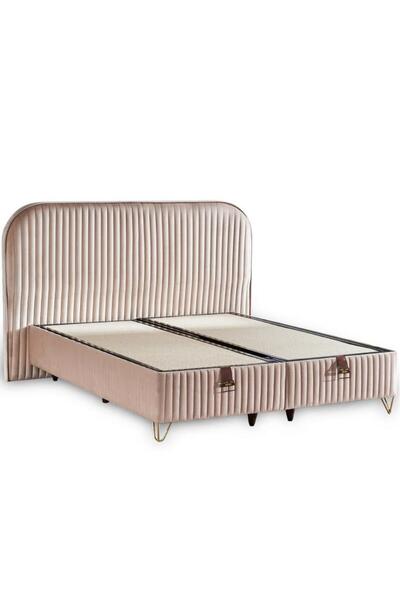 Niron Yatak Line Visco Lüks Baza ve Başlık Seti Çift Kişilik Baza ve Başlık T...