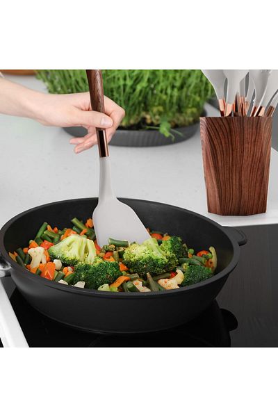 COOYA 11 Pcs Kitchen Utensils Set Gadgets, Tools Set For Nonstick Cookware with Wood Handles