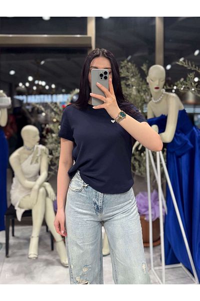 missswans Leysi Wide Leg High Waist Denim Trousers Tint Blue