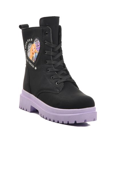WALKWAY Leonis F Black-Lilac Kids Boots