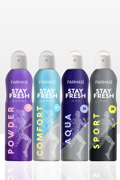 Farmasi Stay Fresh Powder Kadın-comfort Kadın- Aqua Erkek - Sport Erkek Deodorant 150ml