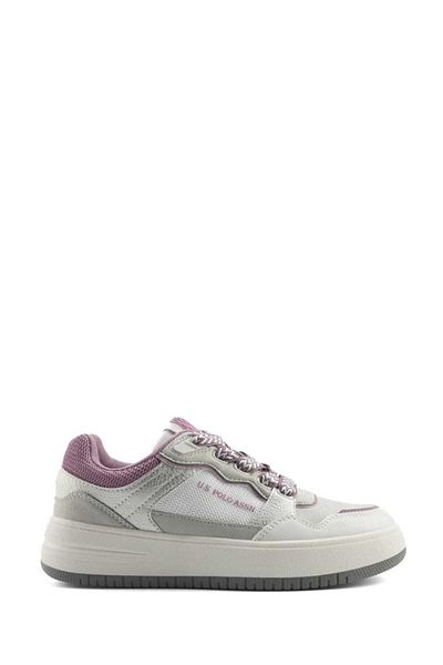 U.S. Polo Assn. Γυναικεία αθλητικά παπούτσια LINA 5FX Λευκό-Ασημί