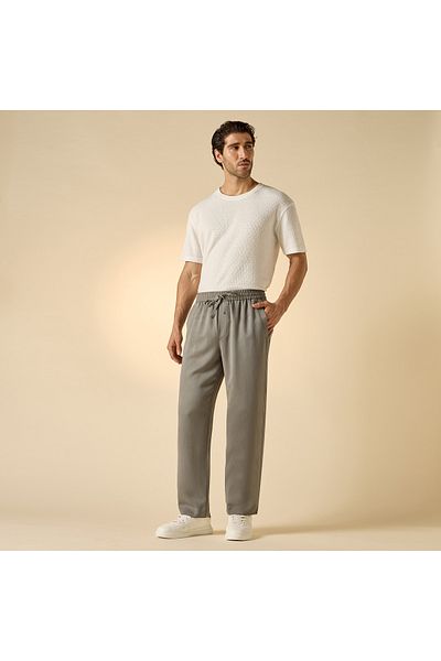 Iconic Iconic Relaxed Fit Pants with Drawstring Closure and Pockets