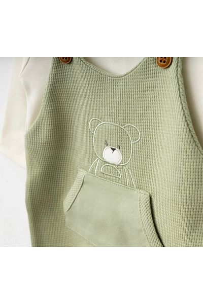 Pasur Bebe Baby Boy Bear Hugs One-Piece Slopet Jumpsuit