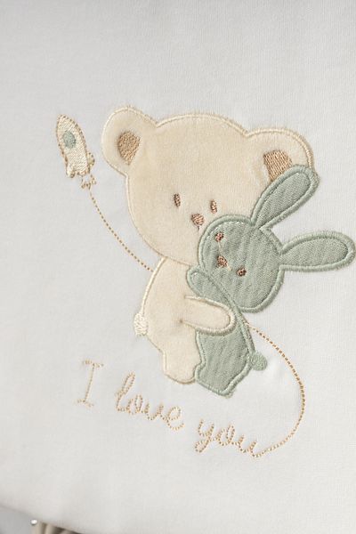 Bebitof 10 Piece Boxed Newborn Hospital Discharge Bodysuit Set with Hugging Teddy Bear Pattern