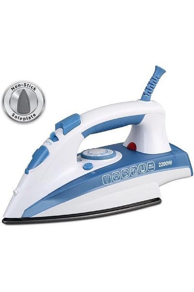 COOYA Steam Iron,2200W,Non-Stick Soleplate,Vertical Steam Function,Adjustable Temperature & Steam