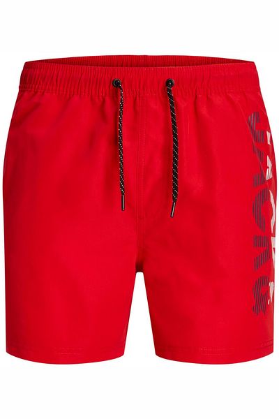 Jack & Jones Short JACK &JONES Fiji Swim Splicelogo - 12225967-Chinese Red