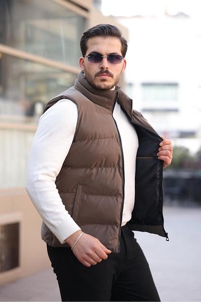 ByTrend Емблема Карбонова кожена жилетка PLDP 2959-1_60270-1