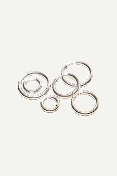 Bershka 6'lı halka küpe seti