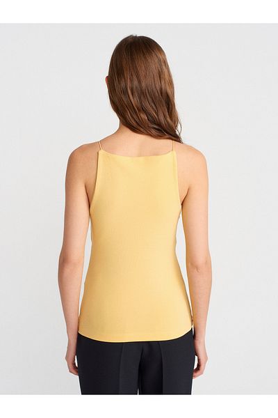 Dilvin Yellow Halter Neck Top 21020