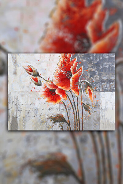 Hediyeler Kapında Dekoratif Çiçek Duvar Kanvas Tablo 40x80