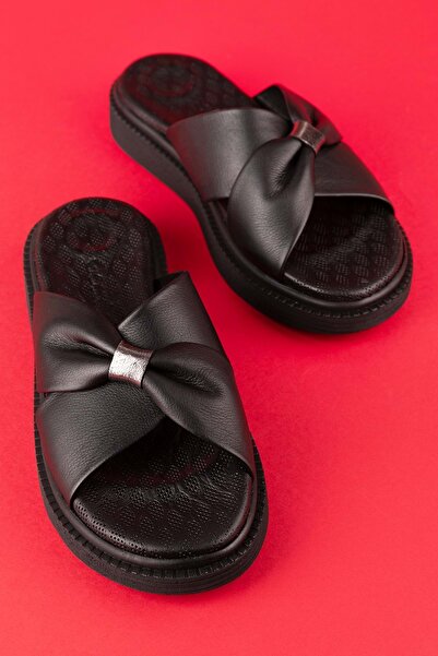 Gondol Hakiki Deri Anatomik Taban Rahat Günlük Terlik Msa.1080