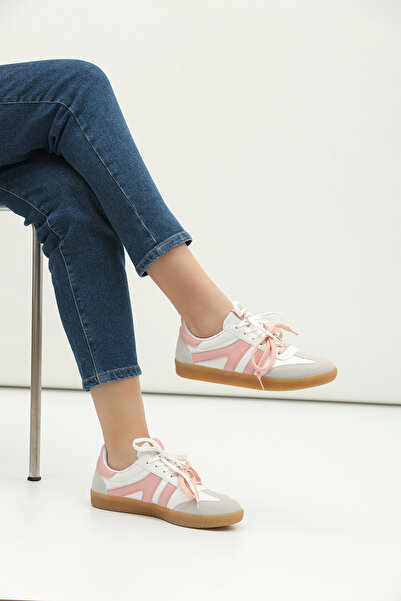 HİGHRUN Γυναικεία ρετρό αθλητικά παπούτσια με διπλά κορδόνια