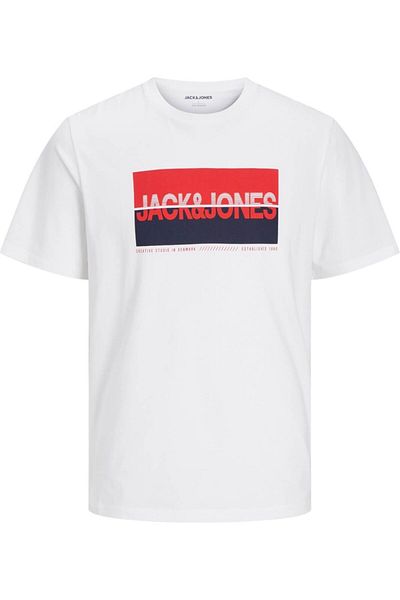 Jack & Jones Tricou JACK &JONES Nolan - 12256804-White