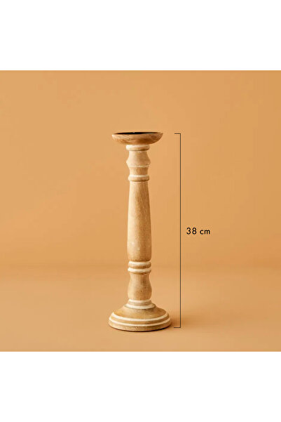 Bella Maison Dora Şamdan Naturel (12x12x38 cm)