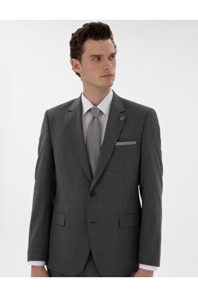 Pierre Cardin Füme Slim Fit Yün Takım Elbise 50305448-VR058