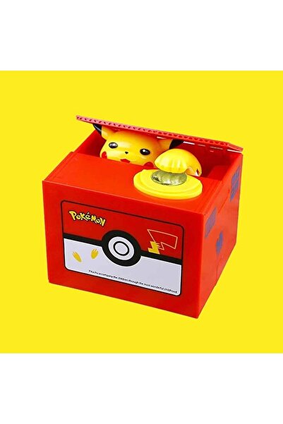 HEPBİMODA Pokemon Hırsız Kumbara Pikachu Kumbara Elektronik Kumbara