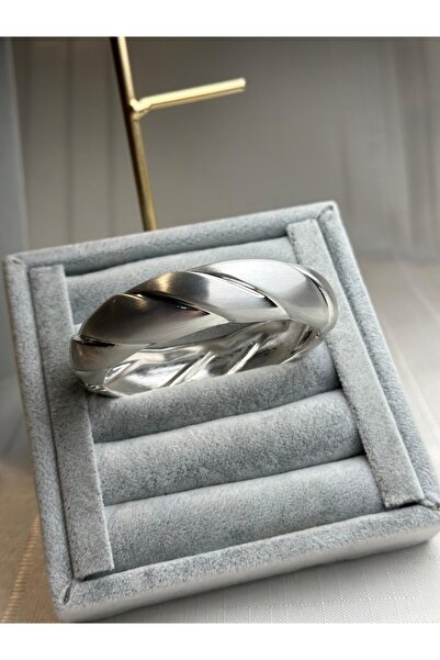 gingillo aksesuar Özel Seri Gümüş Renk Kalın Kelepçe