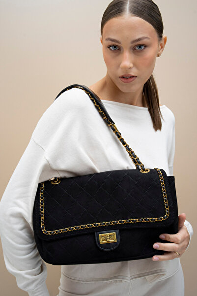 Matthew Cox Γυναικεία Τσάντα Ώμου - Μαύρη BYN1066