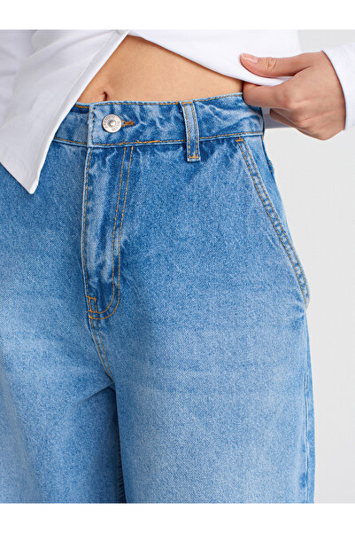 Dilvin 71795 Джинси з ефектом потертості - сині