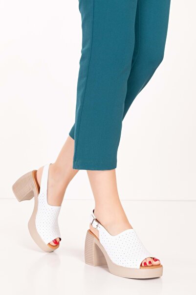 Gondol Жіночі шкіряні елегантні сандалі на підборах Anl.2937