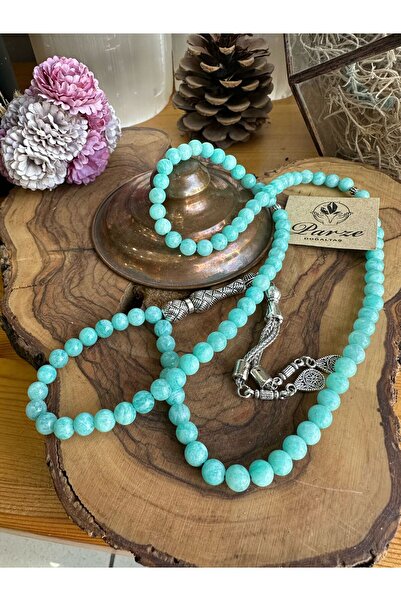 parze doğaltaş 99 de mărgele din piatră naturală amazonită 6 mm