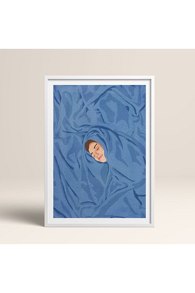HOMEPACK Single Wooden Framed Painting One Piece Poster Painting Tk/956