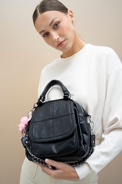 Matthew Cox Women's Black Backpack Byn1021