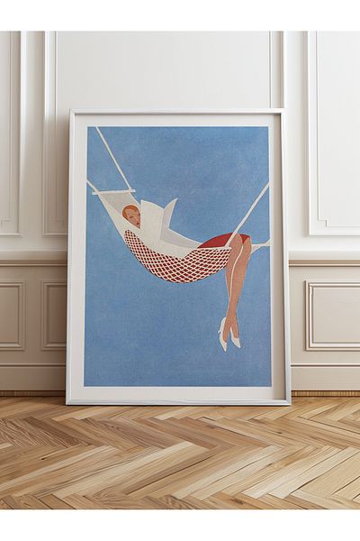 HOMEPACK Pictură cu un singur cadru din lemn Pictură poster dintr-o bucată TK/958
