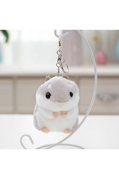Choice 10cm 4 Plush Toys Animal Children Toys Key Chain Stuffed 10cm Hamster Pendant Kawaii Dolls Kids Chil
