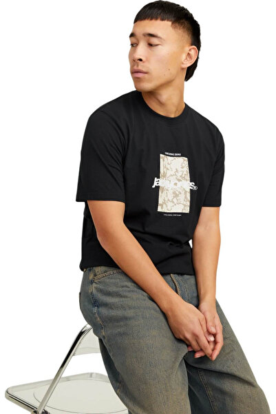 Jack & Jones Tricou JACK &JONES Tarmac Camo Fata - 12273239-Negru
