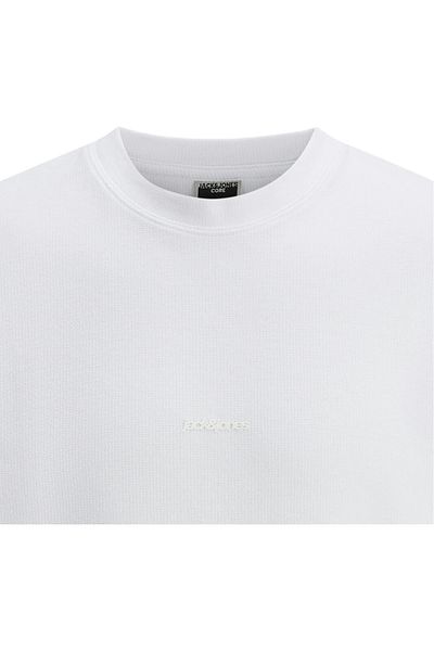 Jack & Jones Tricou JACK &JONES Tarmac Fabric - 12273217-Bright White