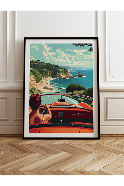 HOMEPACK Pictură cu un singur cadru din lemn Pictură poster dintr-o bucată TK...