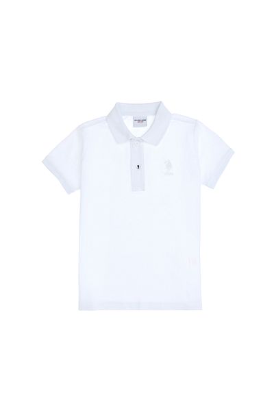 U.S. Polo Assn. Μπλουζάκι με λαιμόκοψη για αγόρια λευκό Basic Polo 50298049-vr013