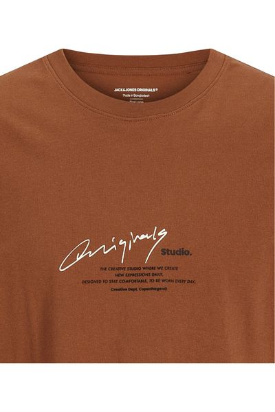 Jack & Jones Tricou JACK &JONES Manchester Script - 12273373-Arabian Spice