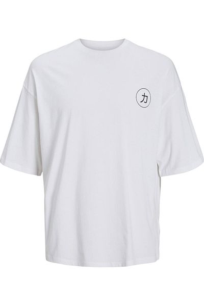 Jack & Jones Tricou JACK &JONES Dragon Back Print - 12273504-White